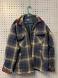 Men's Pendelton Wool Coat w/Courdoroy Detail Size L. Very Nice Coat!