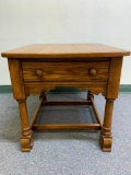 Wood Side Table w/Drawer. This is 21
