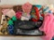 Large Lot of Ladies Accessories Incl Scraves, Buttons, Brooches & More - As Pictured