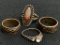 Set of 4 Sterling Silver Rings Weight 18g