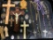 Misc Religious Lot Incl Rosaries & Crucifix