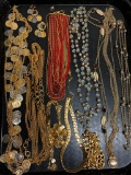 Large Lot of Gold Tone Necklaces