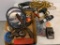 Misc Lot of Tools Incl Clocks, Jumper Cables, Gloves, Impact Drill & More