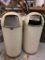 Pair of Vintage Metal Trash Cans. They are 36