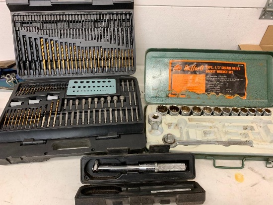 Set of Socket Wrench & Socket Sets. Sets are Incomplete - As Pictured