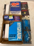 Misc Lot Incl Spark Plugs, Stethoscope, Carburator Repair Kit & More - As Pictured