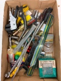Misc Tool Lot Incl Wrenches, Drill Bits, Clamps & More - As Pictured