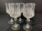 Set of 5 Crystal Stemmed Wine Glasses. They are 7