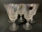 Set of 5 Crystal Stemmed Wine Glasses Made in France. They are 6