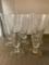 Set of 8 Princess House Crystal Etched Pilsner Glasses. They are 7.5