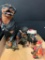 Misc Lot of Rottweiler Figurines. The Largest is 9