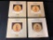 Set of 4 1988-1991 Hummel Goebel Porcelain Collector Plates. They are 7.5