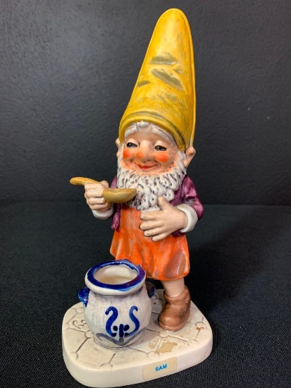 Vintage German Hummel Co-Boy Gnomes "Sam The Gourmet". This is 8" Tall