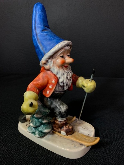 Vintage German Hummel Co-Boy Gnomes "Toni The Skier". This is 8" Tall