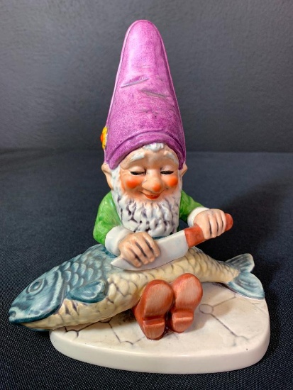 Vintage German Hummel Co-Boy Gnomes "Fips the Fish Man". This is 8" Tall