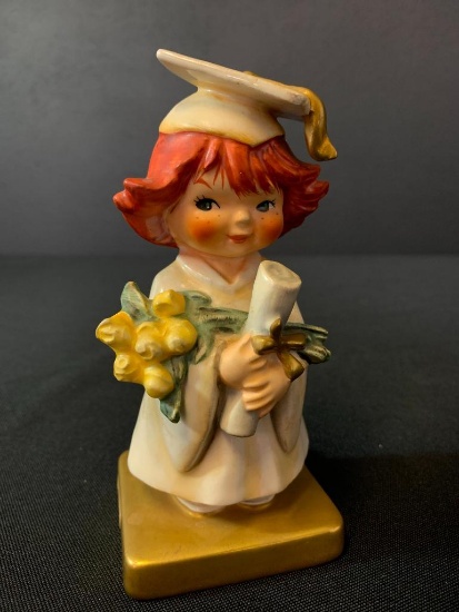 Vintage German Goebel Redhead Figurine "First Degree". This is 5" Tall