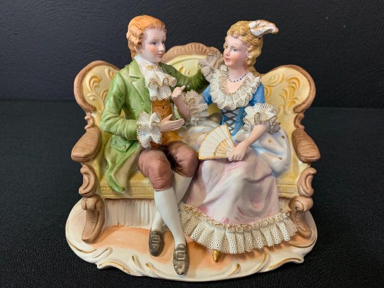 6.5" Royal Meridian Handgemalt Porcelain Victorian Style Figurine by Noritake
