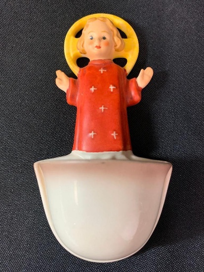 Hummel Goebel Porcelain Wall Pocket. This is 5" Tall