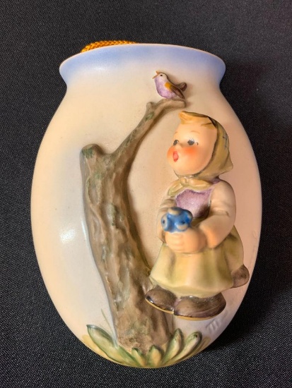 Hummel Goebel Porcelain Wall Pocket. This is 6" Tall