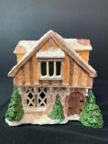 Ceramic Christmas Village Light Up House. This is 8