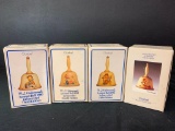 Set of 4 Hummel Goebel Annual Collector Bell 1980-1982, 1985 New in Box. Approx 7