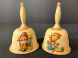 Pair of Hummel Goebel Annual Collector Bell 1982-1983 w/out Box. Approx 7