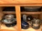 Bottom Kitchen Cabinet Lot Incl Breville Electric Wok, Pots, Pans & More - As Pictured
