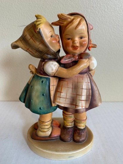 Vintage "Telling Her a Secret" Hummel Made in Germany. This is 7" Tall