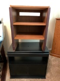 2 Piece Lot Incl Fiberboard Shelf & Swivel Top TV Stand. TV Stand is 24