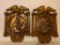 Pair of Plastic American Coin Wall Decor. They are 18