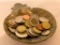 Group of Foreign Coins Tray w/Coins