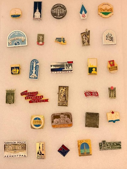 Collector Lapel Pins from St Petersburg Russia