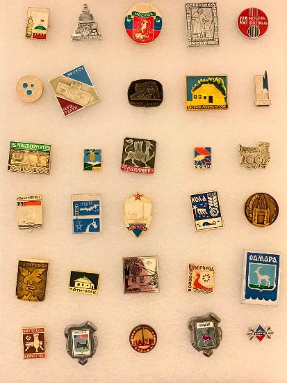 Collector Lapel Pins from Russia