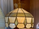 Stained Glass Style Hanging Lamp. The Shade is 14