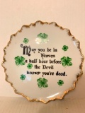 Ceramic Celtic Prayer Plate. This is 7
