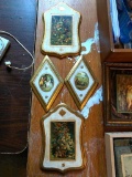 Set of 4 Decorative Wall Art. The Largest are 6