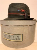 Vintage Resistol Hat Box w/Hat