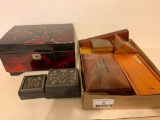Group of Wood Trinket and More Boxes as Pictured