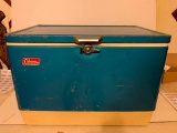 Vintage Metal Coleman Cooler. Has Some Dents and Scrapes 16