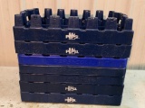Set of 7 Plastic Pepsi-Cola Crates. They are 4