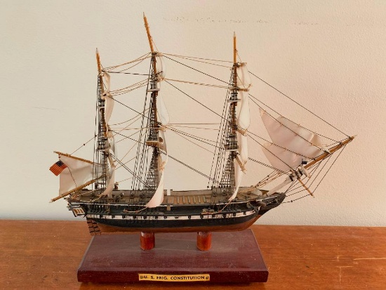 12" x 15" "U.S. Frig. Constitution" Ship Replica