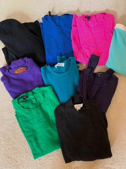 Group of Ladies Cashmere Sweaters Size M-L