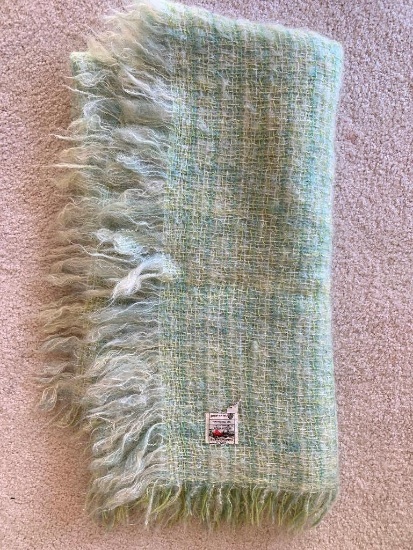 42" x 42" Handwoven Irish Wool Throw Blanket