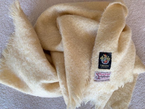 73" x 47" Mohair Wool Blanket by Cree Mills Scotland