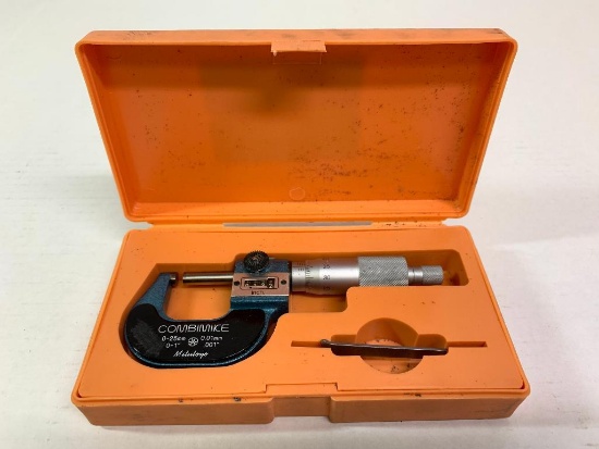 Mitutoyo...Combimike 0-25 MM to 0-1" O. D. Micrometer