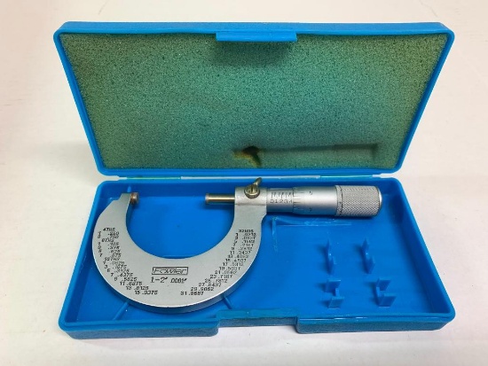 Fowler 1-2" O.D. Micrometer