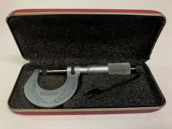 Starrett 0-1" O. D. Micrometer