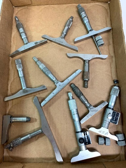 Box Lot of Depth Micrometers