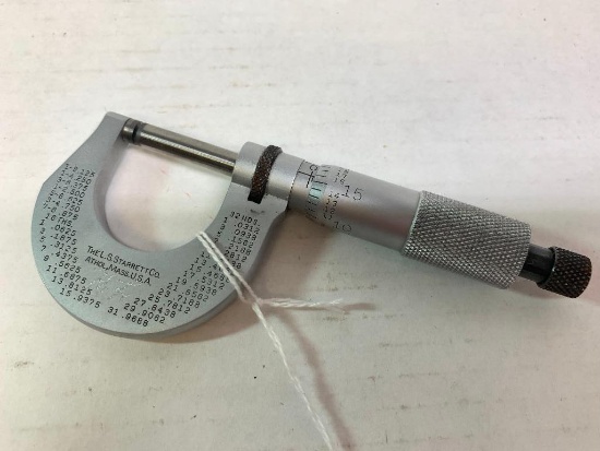 Starrett 0-1" O. D. Micrometer