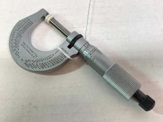 Starrett 0-1" O. D. Micrometer